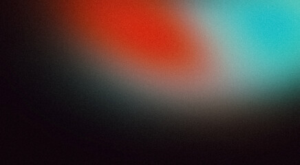 Abstract vignette color gradient grainy backdrop design. Red magenta blue color noisy Vibrant gradient texture, color flow shaped, website header design, cover, banner, poster