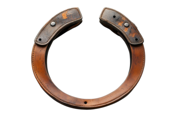 Horseshoe symbol of luck associated with horse racing events and traditions