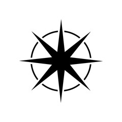 Star icon vector. Twinkling star illustration sign. Sparkles symbol. Shining burst logo.