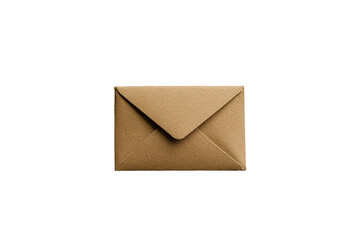 Simple brown envelope placed  for mailing documents and letters