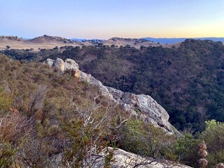 mountain landscape with sky on New Year's Eve. California