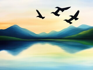 Serene breeze flows through still air, harmonizing the energy of nature in perfect balance.