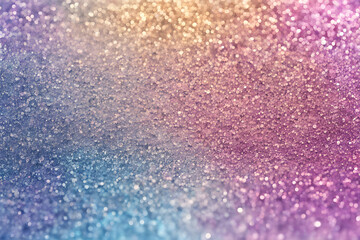 Obraz premium Iridescent glitter background with a smooth color gradient soft and dreamy, Ai Generated