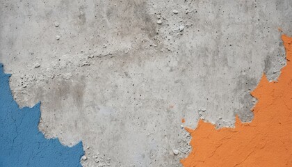 Obraz premium An abstract textured background with peeling concrete and colorful paint patches
