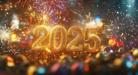 New Year 2025: Vibrant Fireworks!