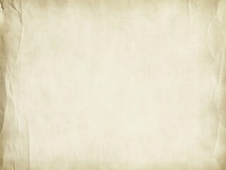 Blank white paper texture background with soft creases and subtle folds, lightly worn edges for an aged, vintage feel 