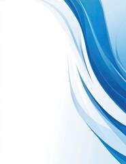 Obraz premium A blue wave design on a white background for text input