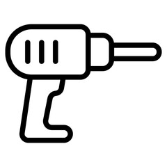 Hand drill Line Icon