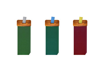 Voting boxes. Voting in elections or completing surveys. On isolated transparent background.