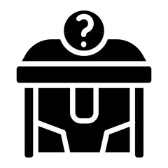 Loot box Solid Icon