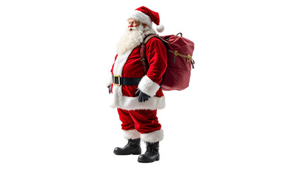 santa claus isolated on white