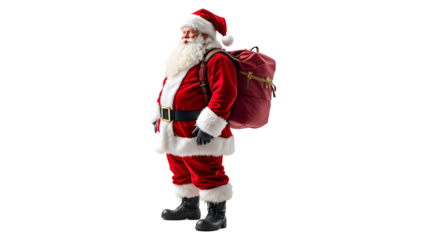 santa claus isolated on white