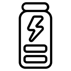 Battery Line Icon