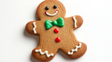 gingerbread man isolated on white