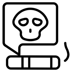 No smoking Line Icon