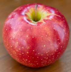 真っ赤なリンゴのアップ