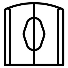 Iron gate Line Icon