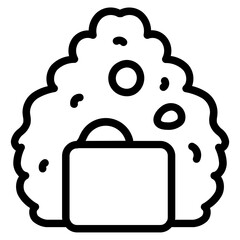 Onigiri Solid Icon
