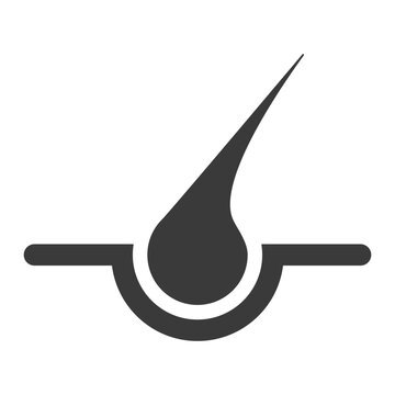 Hair care glyph icon isolated on white background.Vector illustration