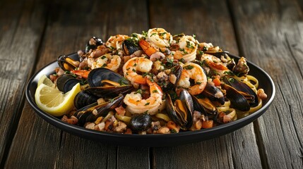 Fresh Seafood Linguine with Shrimp and Mussels