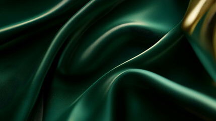 Fototapeta premium Website landing page background showcasing smooth gradients in emerald green and gold, creating a luxurious feel for upscale brands