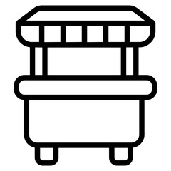 Food court Line Icon