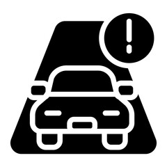 Highway traffic Solid Icon