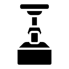 Industrial arm Solid Icon
