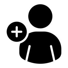 Obraz premium New follower Solid Icon
