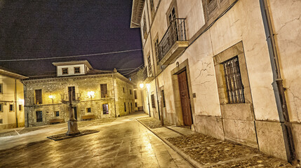 Street Scene, Traditional Architecture, Pravia, Principado de Asturias, Spain, Europe