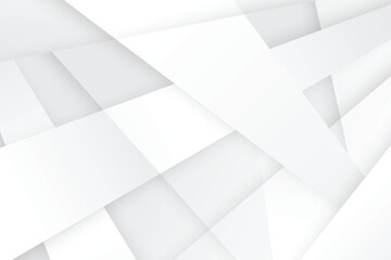 Elegant overlapping white geometric background design