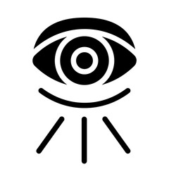 Visual perception Solid Icon