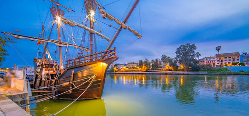 Guadalquivir River View, Sevilla, Andalucía, Spain, Europe