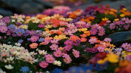 Colorful Flowers in the Valleys of Himachal Pradesh