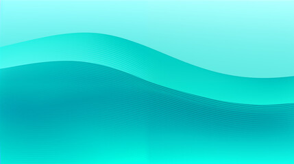 Abstract Turquoise Gradient Wave Pattern Background