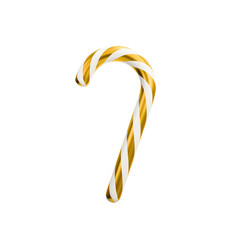 Gold candy cane, Christmas ornament 