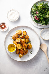Baked baby potato with spices