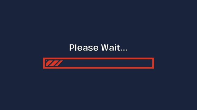 Please wait waiting animated animation pause screen intermission loading