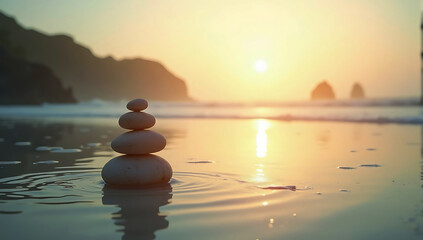 photos related to mental wellness, self-care, meditation, journaling, or stress relief. Think of serene scenes with soft colors and calming visuals.