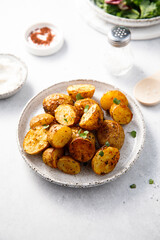 Baked baby potato with spices