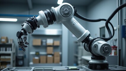 Obraz premium Robotic Arm for High Precision Manufacturing Tasks