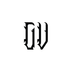 CV monogram logo design letter text name symbol monochrome logotype alphabet character simple logo