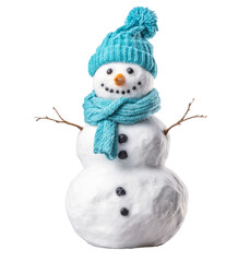  snowman isolated on a transparent background