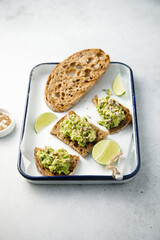 Avocado toast with seeds