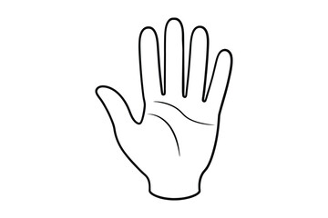 Full hand vector illustration design.