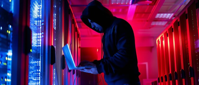 Data Center Breach: Unmasking the Hooded Hacker Behind the Cyber Heist