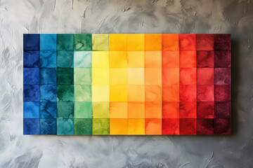 vibrant watercolor rainbow art: a colorful journey through modern abstract expression