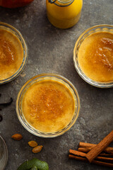 crème brulée catalane au potiron, épices et caramel