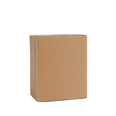 Cardboard box isolated on transparent background