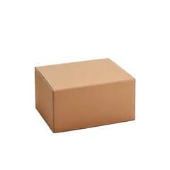 Cardboard box isolated on transparent background